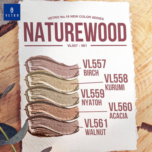 【セット商品】"Nature Wood"シリーズ(VL557-VL561)全5色セット(限定パッケージ)